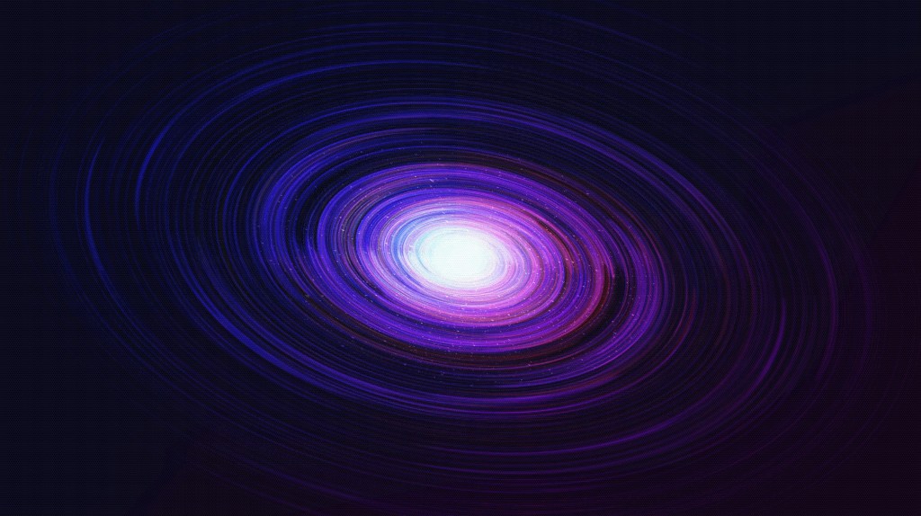 Bright white star surrounded by bluish rings | We are Star Dust