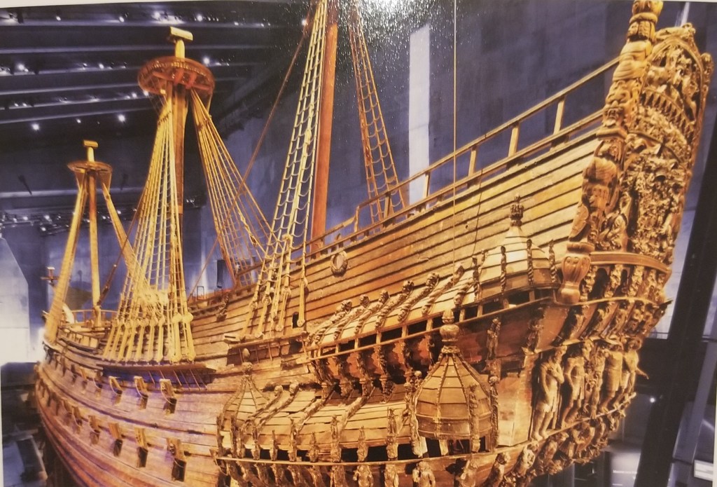 A photo of the Vasa Ship at the Vasa Museum Stockholm.