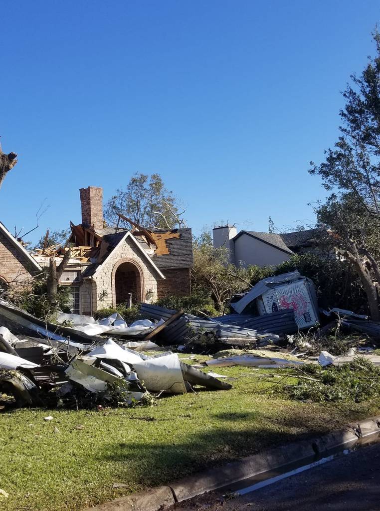 This photo shows a house that is completely destroyed after the EF3 Tornado in Texas | Natural Disasters Kill Less People Now Than 100 Years Ago