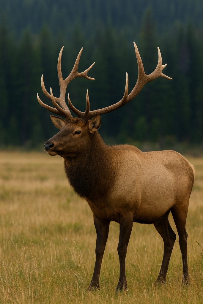ChatGPT created a picture of an Elk standing in a meadow | The Moose or Elk Conundrum