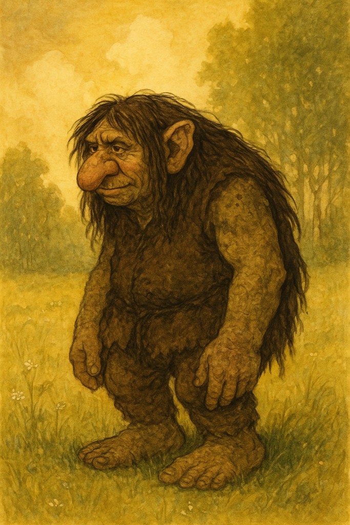 A troll standing in the forest | Scandinavian Mythology